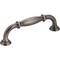 Jeffrey Alexander 96 mm Center-to-Center Brushed Pewter Tiffany Cabinet Pull 658-96BNBDL - alternate 1